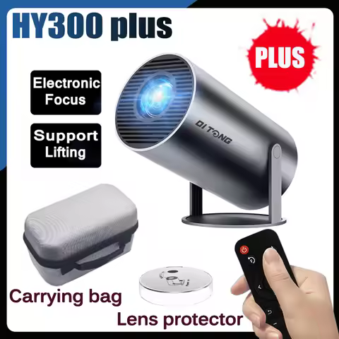 DITONG HY300 Plus HD Projector portatil 4K projetor Android LED Video Home Theater Cinema Phone mini
