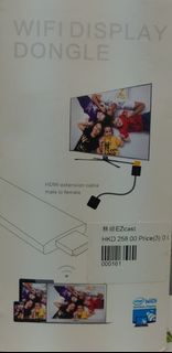 新 WiFi HDMI 4K 無線 EZcast cast 顯示適配器 WiFi HDMI 4K Display Dongle cable 勁過 Anycast Chromecast