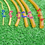 Yellow elastic band 9*3, 8*3, 7*3, 6*2, 4*2 2*0 - stretch 6 times