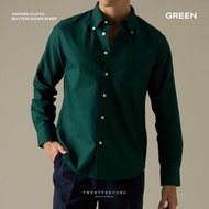 TWENTYSECOND เสื้อเชิ้ตแขนยาว ดุมปก รุ่น Oxford Cloth Button Down Shirt - เขียว / Green
