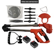 Máy Cắt Cỏ PIN Cầm Tay Động Cơ Không Chổi Than Máy Cắt Cỏ Mini Dùng PIN Hitachi 199V Cao Cấp Bảo Hàn