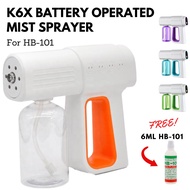 K6X Misting Spray for HB-101 and Nioinonno can be used as Sanitiser Spray machine UV Nano Atomizer A