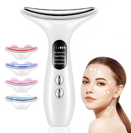 EMS Neck Face Lifting Massager LED Photon Therapy Tighten Firm Skin Anti Wrinkle Rejuvenation Facial Neck Beauty Device Double Chin Remover