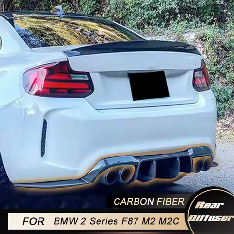 Car Rear Bumper Diffuser Lip for BMW 2 Series F87 M2 M2C Coupe 2016-2018 Valance Lower Diffuser Spli