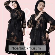 Hikmat Fashion Original A3620 Abaya Hikmat  noerbutikmuslim Gamis