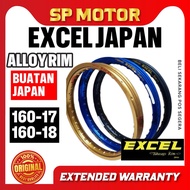 （1pcs） 100% ORIGINAL JAPAN TAKASAGO EXCEL ALLOY RIM 160x17 160x18 BLUE BLACK RED GOLD JAPAN RIM EXCE