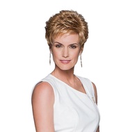 Eva Gabor Aspire Layered Pixie Petite Size Comfort Cap Wig, Burnished Snow by Hairuwear