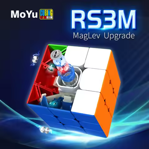 MOYU RS3M 2021 3x3 Maglev The Latest Magnetic Levitation Magic Cube Fidget Toys RS3M 2020 Cubo Magic