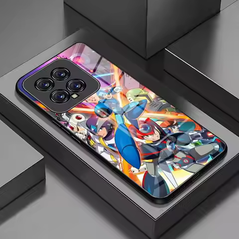 Game Megaman X Phone Case for xiami 14 13 12 11 pro 12T 12X Note X5 X6 M6 F5 F6 POCO Ultra Glass Des
