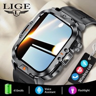 LIGE Jam Tangan Smart Watch for Men with Answer/Make Call 100+ Sports Modes Fitness Smart Watch IP68