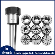 10Pcs ER32 Spring Collets Set 2/4/6/8/10/12/16/18/20mm + MT3  ER32 Collet Chuck Morse Taper Holder