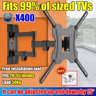 3 Arms TV Mount 26-55 inches TV Wall Mount Bracket 55 inches Extend Tilt Swivel Monitor LCD Cantilever Type Wall Mount Bracket