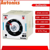AUTONICS ANALOG TIMER (MULTI) AC100-240/DC24-240V 0.05S-100H(AT8N-A100-240/D24-240)