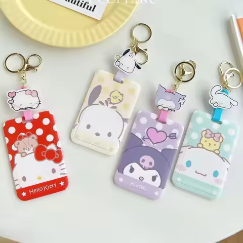 Cute Sanrio Student Meal Card Bus Card Carmen Prohibited Cards Subway Octopus Cards Set Backpack Tel