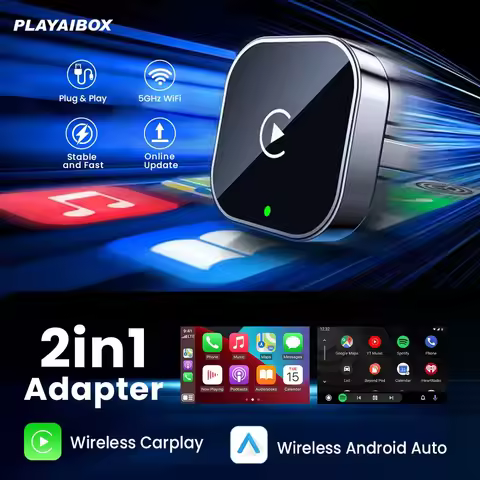 2026 Wireless CarPlay Android Auto Adapter USB Dongle Smart Mini Box Plug and Play 5G WIFI Bluetooth