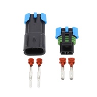 5 Sets 2 Pin Male Female Waterproof Sensor/Fan Electronic Connector Car Wire Connector (Model: DJ702
