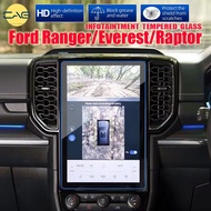 Tempered glass screen protector For Next Gen Ford Ranger Wildtrak 2024 2023 2022 12 inch Ford Everest Titanium Ranger Raptor infotainment GPS navigation Ford Ranger accessories