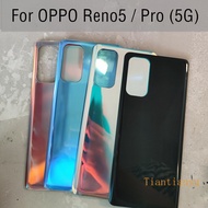 6.43 inch For OPPO Reno5 Pro Back Battery Cover Rear Housing Door Glass Case For Oppo Reno 5 5GBattery Cover