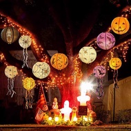 Halloween Decoration Paper Lantern Folding Pumpkin Lantern Ghost Festival Atmosphere Decoration Prop