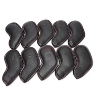 Generic Golf Club Iron Headcover Simple Design (3,4,5,6,7,8,9,P,A,S,X) Pu Leather Waterproof Golf Cl