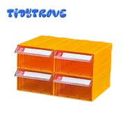 4Pack TidyTrove F3 27*16*20cm Stackable Storage Drawers Space-Saving Detachable Organizer for Home&O