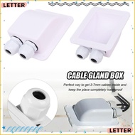 LETTER Double/Single Ports Camper. Durable Waterproof RV Roof Cable Box