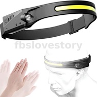 Bikight LX200 Wave Sensor 1200mAh 270° Wide Range 350LM 5 Lighting Modes LED Headlamp USB Rechargeab
