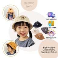 Korean Stylish Kids Hat Topi Budak Bucket Hat Fisherman Hats Unisex Topi Pantai Kanak-Kanak Kids Cap