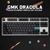 in stock PBT 130 Keys GMK Dracula Keycaps Cherry Profile Dye Sublimation Mechanical Keyboard Keycap