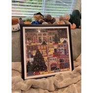 500-piece Christmas Puzzle Gold leaf Christmas Puzzle 500pcs warm winter Puzzle Meaningful Christmas