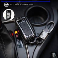 🔥Premium KEY🔥เคสกุญแจรถยนต์ NISSAN ปลอกกุญแจรถยนต์นิสสัน ALL NEW NISSAN ปี 2020 รุ่น MARCH / NOTE / ALMERA / NAVARA / TERRA เคสกุญแจรถแบบ(พับเก็บ)  แถมฟรีพวงกุญแจรถยนต์