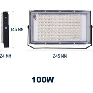 RTNLIT 2 Pack Outdoor LED Flood Light 100W Equivalent, DC 12V, IP65 Waterproof Led Outdoor Lights wi