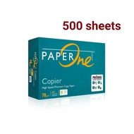 [500 sheets] A4 PAPER ,ORIGINAL PaperOne A4 Copier Paper 70gsm - 500 Sheets Paper One A4 Paper