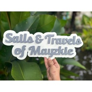 SAILS AND TRAVELS MAGNET COLLECTION WOODEN SIGNAGE SAILS & TRAVELS MAGNET SIGNAGE WOOD SIGN 3D NAME