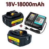 BL1860Rechargeable Battery18V18000mAh Lithium Ion Suitable for Makita18vBattery +Charger