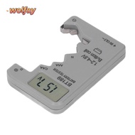 WOLFAY Digital Battery Tester, ABS Housing Digital Display Digital Battery Checker, Universal Compat