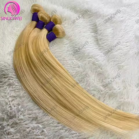 613 Blonde Human Hair Bundles Brazilian Straight Hair Bundle Honey Blonde Virgin Bundles Human Hair 