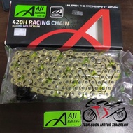 Aji racing gold chain 428H x 132L 428 428H X 122L motor rantai emas Motorcycle Chain Rantai Motor y1