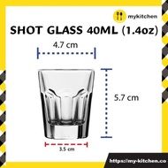 [MY KITCHEN] Shot Glass Whiskey Vodka Rum Cocktail Tequila Shooter Glass Cup Drinkware Liquor Glass 