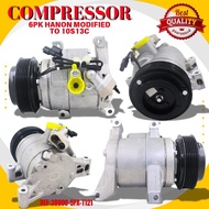 6PK HANON MODIFIED TO 10S13C NEW CAR AIRCOND COMPRESSOR FOR HONDA CIVIC TEA-FC-(2016-2020) 1.8CC REF