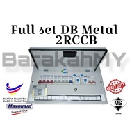FULL SET DB METAL 15WAY 63A MAXGUARD 2 RCCB