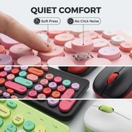 Set of wireless keyboard and mouse, rechargeable, 96 keys, portable, ergonomic design iK6630m