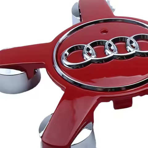 2025 Hot 4PCS Car Five Claws Wheel Center Cap Hub Covers Auto Emblem Decoration Accessories for AUDI