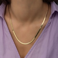 BAC GOLD SNAKE CHAIN 18K Saudi Gold Original Vermeil Gold High Quality Necklace Fashion Accessories 