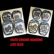 ♞FAITO BRAND ENGINE BEARING SET LITE TECH FOR AEROX/W125/W100/R150/SNIPER150/