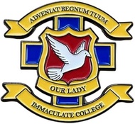 Derry Girls Our Lady Immaculate College Uniform Symbol Emblem Logo Adveniat Regnum Tuum Thy Kingdom 