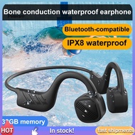 PP   B21 Wireless Earphone IPX8 Waterproof Bluetooth-compatible 50 Ear Hook Bone Conduction Headphone 32 GB MP3 Music Player for Swimming