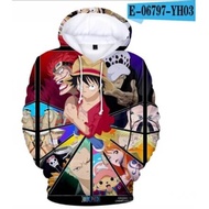 New Anime One Piece Hoodies Sweatshirts Print Sweatshirts Hooded Long Sleeve Teenage Loose Clothes Hoodie