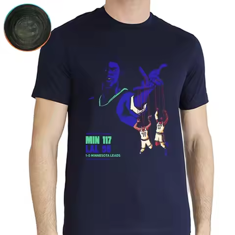 Crew Neck T - Shirt with Sport Event Creative - Inspired Graphic Featuring 2025 NBA West First Round