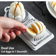 2-in-1 Egg Slicer, Century Egg & Fruit Cutter, Kitchen Gadget Set